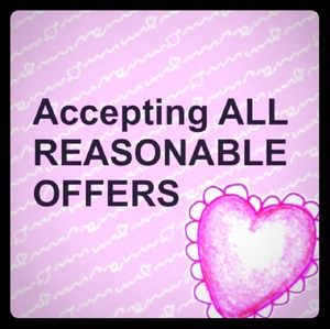 All reasonable offers will be accepted!!